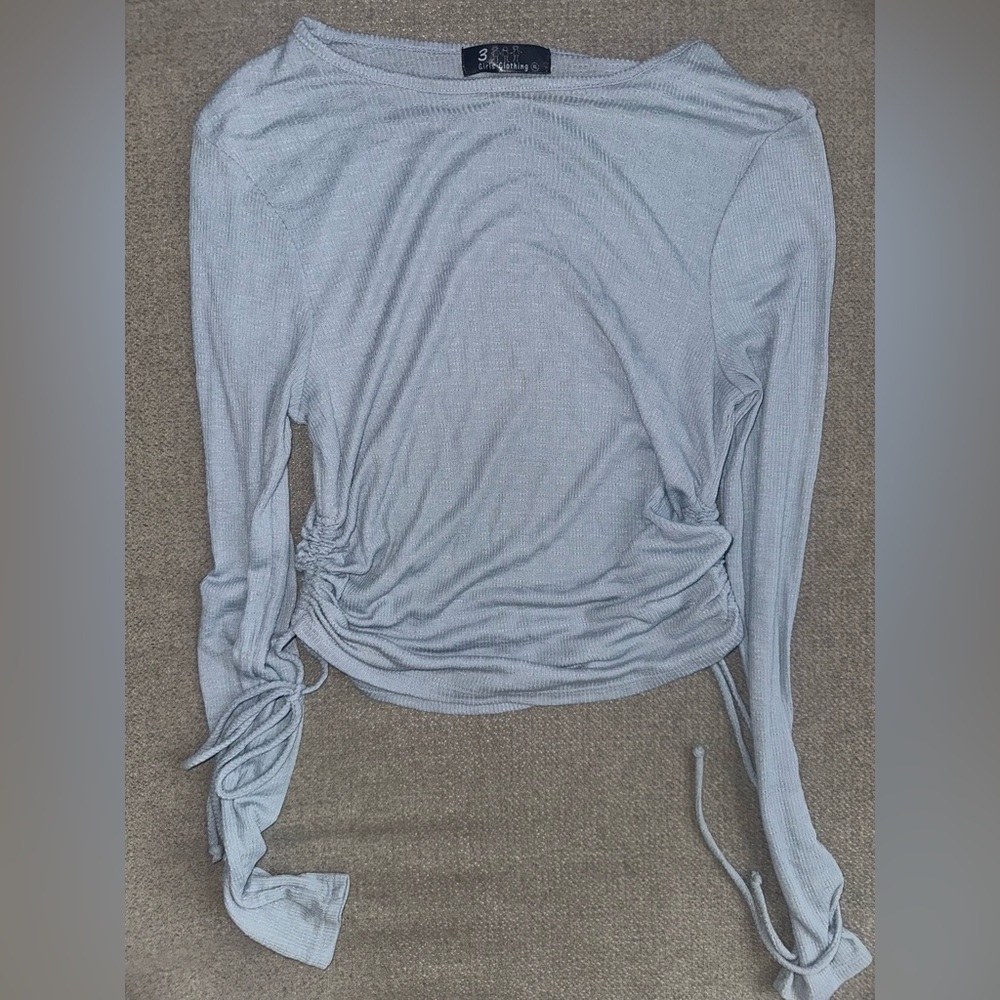 Light Blue Long Sleeve Women's Top